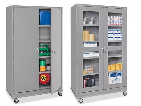 uline storage cabinets on wheels